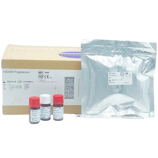 Mini VIDAS 60 test progesterone kit for dog breeders and veterinary reproduction clinics
